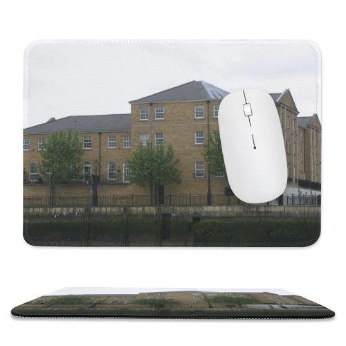 yanfind The Mouse Pad Building Building Bank Britain Home Area Residential Roofs England Buildings Lot Ocre Pattern Design Stitched Edges Suitable for home office game