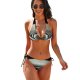 yanfind Bikini Glass Liquid Still Life Tableware Sink Drop Women's Sexy Backless Swimwear Two Piece Summer