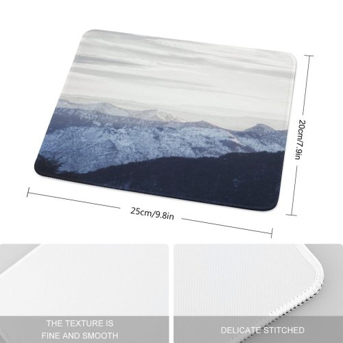 yanfind The Mouse Pad Landscape Peak Algeria Slope Pictures PNG Outdoors Grey Snow Range Ice Pattern Design Stitched Edges Suitable for home office game
