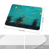 yanfind The Mouse Pad Silhouette Aquatic Imagination Mood Reef Ocean Texture Outdoors Wallpapers Fantasy Creative Pattern Design Stitched Edges Suitable for home office game