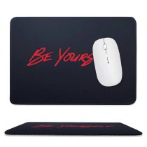 yanfind The Mouse Pad Black Dark Quotes Be Yourself Be You Inspirational Quotes Dark Typography Pattern Design Stitched Edges Suitable for home office game