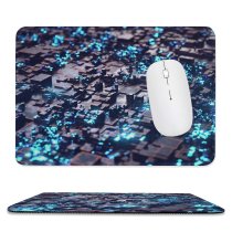 yanfind The Mouse Pad Dante Metaphor Abstract Greebles Render CGI Cyan Glowing Sci Fi Pattern Design Stitched Edges Suitable for home office game