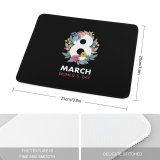 yanfind The Mouse Pad Dark Celebrations Minimal Woman's March Th Minimalist Pattern Design Stitched Edges Suitable for home office game