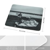 yanfind The Mouse Pad Vehicle Pet Beach Jet Creative Iceland Pictures Transportation Sea Outdoors Grey Pattern Design Stitched Edges Suitable for home office game