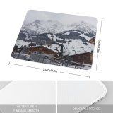 yanfind The Mouse Pad Abies Range Adelboden Tree Mountain Banister Housing Car Plant Fir Free Pattern Design Stitched Edges Suitable for home office game