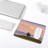 yanfind The Mouse Pad Dominic Kamp Solitude Tree Meadow Landscape Cloudy Sky Mountains Pattern Design Stitched Edges Suitable for home office game