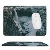 yanfind The Mouse Pad Abies Road Clearwater Plant River Pictures PNG Outdoors Waterfall Snow Grey Pattern Design Stitched Edges Suitable for home office game