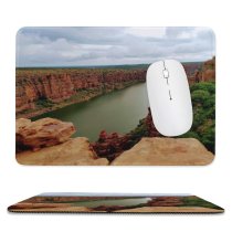 yanfind The Mouse Pad Andhra River Canyon Valley Pictures India Outdoors Gandikota Stock Grey Free Pattern Design Stitched Edges Suitable for home office game