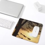 yanfind The Mouse Pad Tree Sky Branch Cloud Morning Atmospheric Natural Landscape Afterglow Leaf Sunset Pattern Design Stitched Edges Suitable for home office game