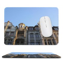 yanfind The Mouse Pad Building Building Lodge Old Sky Area Roofs City Sky Facade Decoration Classic Pattern Design Stitched Edges Suitable for home office game