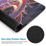 yanfind The Mouse Pad Nanpu Bridge Modern Architecture Cityscape Shanghai City Lights Exposure Pattern Design Stitched Edges Suitable for home office game