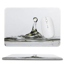 yanfind The Mouse Pad Watersplash Reflective Abstract Droplets Splash Render Liquid Macro Drop H O Wet Pattern Design Stitched Edges Suitable for home office game