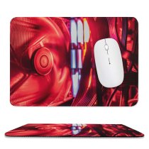 yanfind The Mouse Pad Blur Focus Dark Design Pc Lights Connection Portable Technology Wire Light Information Pattern Design Stitched Edges Suitable for home office game