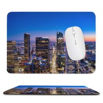 yanfind The Mouse Pad Cameron Venti Los Angeles City City Cityscape Aerial Hour Horizon Clear Sky Pattern Design Stitched Edges Suitable for home office game