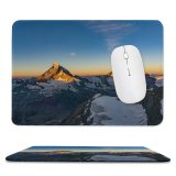 yanfind The Mouse Pad Matterhorn Dent D'Hérens Mountains Sunrise Morning Snow Covered Mountain Range Switzerland Pattern Design Stitched Edges Suitable for home office game