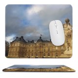 yanfind The Mouse Pad Building Landmark Roofs Statue Cloud Sky Palace Classic Classical Resting Architecture Park Pattern Design Stitched Edges Suitable for home office game