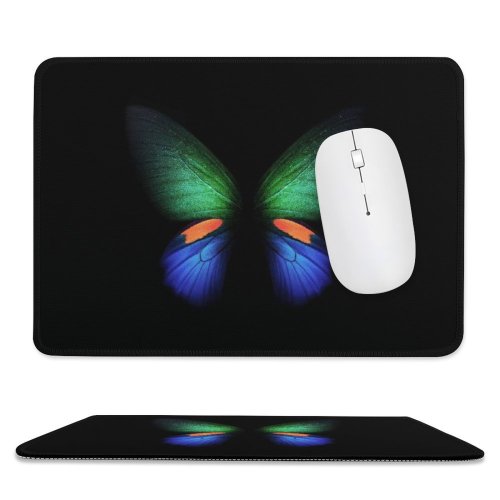 yanfind The Mouse Pad Dark Minimal Butterfly Galaxy Fold Pattern Design Stitched Edges Suitable for home office game