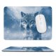yanfind The Mouse Pad Comfreak Wolf Predator Wild Winter Snowfall Fog Starring Pattern Design Stitched Edges Suitable for home office game