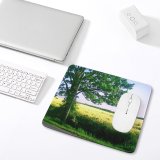 yanfind The Mouse Pad Tree Road Field Natural Landscape Sky Vegetation Grass Grassland Pattern Design Stitched Edges Suitable for home office game