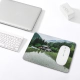 yanfind The Mouse Pad Ancient Old Rural Countryside Abies Plant Creative Farming Rice Pictures Grassland Pattern Design Stitched Edges Suitable for home office game