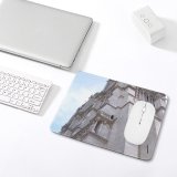 yanfind The Mouse Pad Building Building Steeple Old Place Parijs Cathedral Facade Classical Paris Ancient Worship Pattern Design Stitched Edges Suitable for home office game