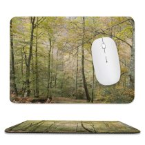 yanfind The Mouse Pad Scenery Trail Grove Tree Wilderness Plant Jungle Woodland Trunk PNG Outdoors Pattern Design Stitched Edges Suitable for home office game