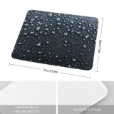 yanfind The Mouse Pad Dark Droplets Frozen Tarmac Rain Drops Bubbles Pattern Design Stitched Edges Suitable for home office game