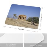 yanfind The Mouse Pad Building History Landscape Sky Agrigento Valley Sicily Sand Greek Tree Historic Architecture Pattern Design Stitched Edges Suitable for home office game