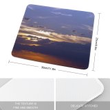 yanfind The Mouse Pad Cielo Atmosphere Daytime Sky Afterglow Anochecer Morning Cloud Sky Night Sunset Horizon Pattern Design Stitched Edges Suitable for home office game