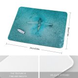 yanfind The Mouse Pad Plane Boat Aircraft Outdoors Top Underwater Airplane Shot Watercraft Wreck Wreckage Sea Pattern Design Stitched Edges Suitable for home office game