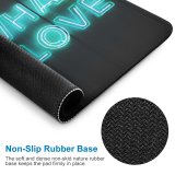 yanfind The Mouse Pad Dark Quotes Do What You Love Neon Glowing Light Inspirational Pattern Design Stitched Edges Suitable for home office game