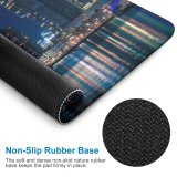 yanfind The Mouse Pad Carsten Heyer City Rotterdam Netherlands Nightscape Cityscape Reflection Night Lights Skyscrapers Modern Pattern Design Stitched Edges Suitable for home office game