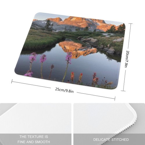 yanfind The Mouse Pad Abies Scenery Range Tree Mountain Wilderness Plant Fir Free Basin Stock Pattern Design Stitched Edges Suitable for home office game