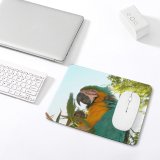 yanfind The Mouse Pad Claw Peak Macaw Beak Fauna Parrot Fly Adaptation Predator Life Feathers Peacock Pattern Design Stitched Edges Suitable for home office game