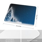 yanfind The Mouse Pad Eve Winter Celebration Night Sky Ice Snow Design Tree Tree Light Wonderland Pattern Design Stitched Edges Suitable for home office game