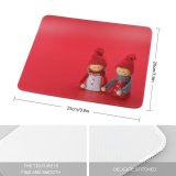 yanfind The Mouse Pad Bruno Glätsch Cute Figures Christmas Decoration Closeup Art Crafts Beautiful Doll Pattern Design Stitched Edges Suitable for home office game