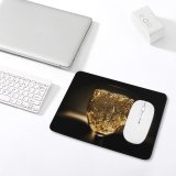 yanfind The Mouse Pad Blur Focus Dark Celebration Crystal Liquor Glitter Wine Sparkling Alcohol Bar Champagne Pattern Design Stitched Edges Suitable for home office game