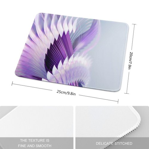 yanfind The Mouse Pad Abstract Design Imagination Violet Pattern Design Stitched Edges Suitable for home office game