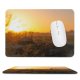 yanfind The Mouse Pad Backlit Golden Dry Sunlight Sunset Desert Landscape Mountains Field Sun Outdoors Hour Pattern Design Stitched Edges Suitable for home office game