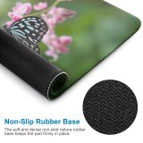 yanfind The Mouse Pad Blur Focus Butterfly Delicate Flowers Insect Butterly Wings Depth Field Shallow Lepidoptera Pattern Design Stitched Edges Suitable for home office game