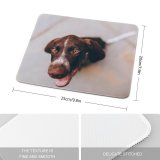 yanfind The Mouse Pad Dog Pet Free Pictures Strap Hound Lip Mouth Images Pattern Design Stitched Edges Suitable for home office game