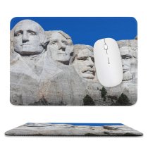 yanfind The Mouse Pad Collins Mount Rushmore Presidents Dakota Hills Sky George Washington Thomas Jefferson Theodore Pattern Design Stitched Edges Suitable for home office game