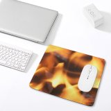 yanfind The Mouse Pad Flame Charcoal Fire Experiment Campfire Fashion Warm Flame Fire Bonfire Heat Hot Pattern Design Stitched Edges Suitable for home office game
