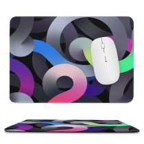 yanfind The Mouse Pad Abstract Air Space Light Pattern Design Stitched Edges Suitable for home office game