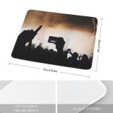 yanfind The Mouse Pad Backlit Festival Performance Lights Crowd Energy Audience Light Musician Roll Band Silhouette Pattern Design Stitched Edges Suitable for home office game