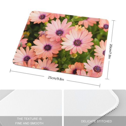 yanfind The Mouse Pad Mitchell Luo Flowers Daisies Floral Blossom Bloom Spring Closeup Beautiful Pattern Design Stitched Edges Suitable for home office game