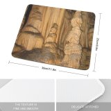 yanfind The Mouse Pad Cave Stalactite Outdoor Rock Cave Mountain Stalagmite Geology Rock Speleothem Formation Limestone Pattern Design Stitched Edges Suitable for home office game