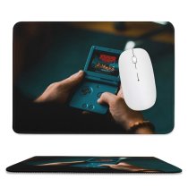 yanfind The Mouse Pad Blur Focus Dark Screen Portable Connection Hands Touch Technology Electronics Video Gaming Pattern Design Stitched Edges Suitable for home office game