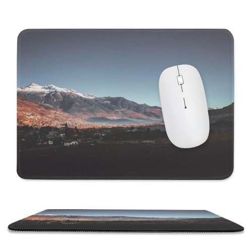 yanfind The Mouse Pad Landscape Peak Building Abies Countryside Housing Plant Wilderness Valley Wallpapers Pictures Pattern Design Stitched Edges Suitable for home office game