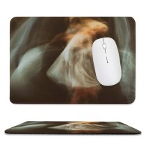 yanfind The Mouse Pad Blur Girl Movement Artistic Daylight Light Defocused Wear Fashion Portrait Female Action Pattern Design Stitched Edges Suitable for home office game